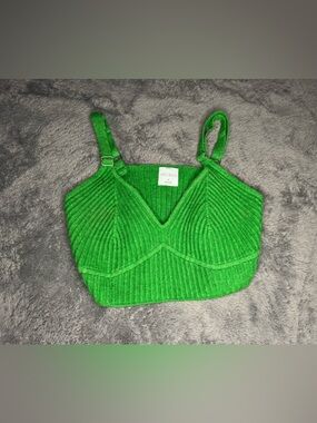 wild fable Neon Green Ribbed Knit Bralette